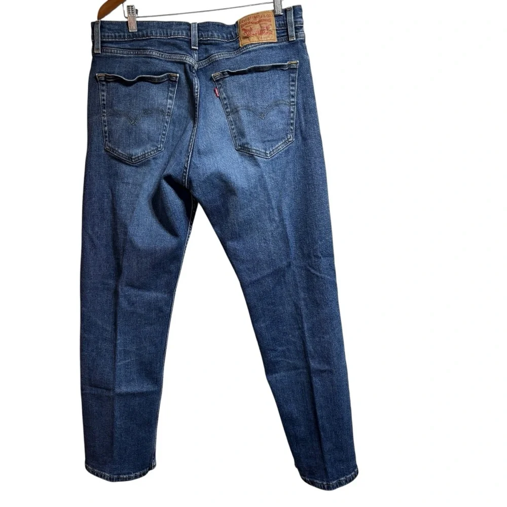 Levis 502 Regular Taper Mens‎ Jeans Blue Medium Wash Denim 36x30 Pants #331